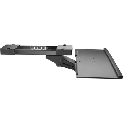 StarTech.com Plateau de clavier sous le bureau - Réglable - Tiroir pour clavier - Support pour clavier d'ordinateur - Étagère pour clavier 26,4 pouces de large - Étagère pour clavier KBTRAYADJ