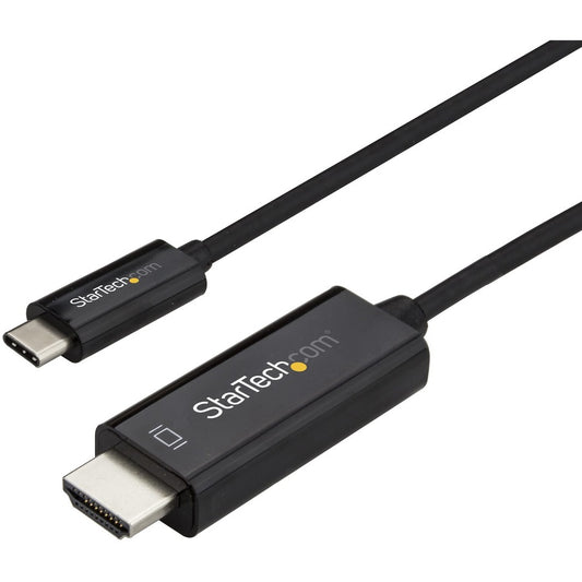Câble USB C vers HDMI StarTech.com de 3 m - Câble adaptateur d'affichage vidéo USB Type C DP Alt Mode vers HDMI 2.0 4K 60 Hz - Fonctionne avec Thunderbolt 3 CDP2HD3MBNL