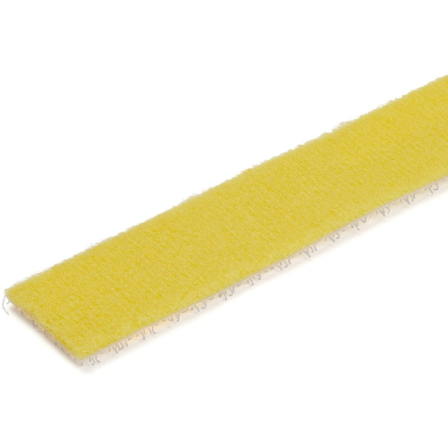 StarTech.com Rouleau de 25 pieds de bande auto-agrippante - Jaune - Gestion des câbles (HKLP25YW) HKLP25YW