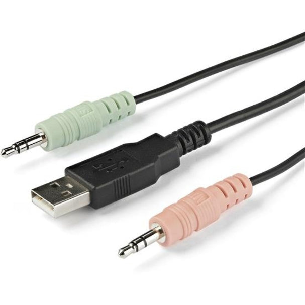 StarTech.com Commutateur KVM HDMI 2 ports - 4K 60 Hz - Commutateur KVM USB HDMI UHD compact avec câbles de 1,2 m et audio - Alimentation par bus et commutation à distance SV211HDUA4K