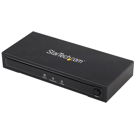 Convertisseur S-Vidéo ou Composite vers HDMI avec audio StarTech.com - 720p - NTSC et PAL - Convertisseur analogique vers HDMI - Mac et Windows (VID2HDCON2) VID2HDCON2