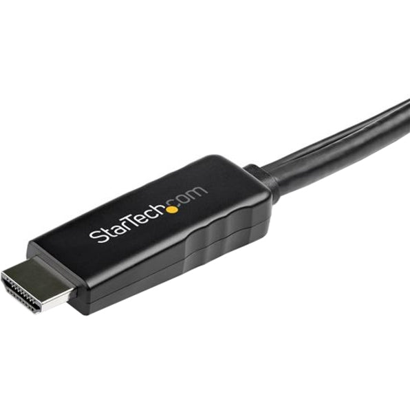 StarTech.com Câble HDMI vers DisplayPort 4K 30 Hz de 2 m (6 pi) - Câble adaptateur HDMI 1.4 vers DP 1.2 actif avec audio - Convertisseur vidéo alimenté par USB HD2DPMM2M