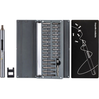StarTech.com Jeu de tournevis de précision électrique 55 embouts, sans fil/alimenté par batterie, kit de tournevis à embout magnétique pour réparation d'ordinateur portable/ordinateur/téléphone CTK55PCEDRIVE