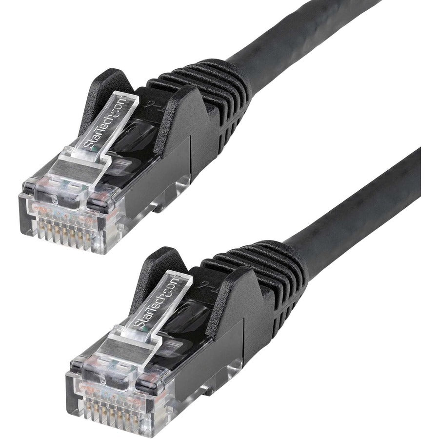 Câble Ethernet CAT6 StarTech.com de 9 m, LSZH (faible émission de fumée et zéro halogène), 10 GbE sans accroc, 100 W, PoE, UTP, RJ45, noir, ETL N6LPATCH30BK