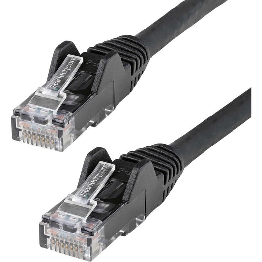 Câble Ethernet CAT6 StarTech.com de 9 m, LSZH (faible émission de fumée et zéro halogène), 10 GbE sans accroc, 100 W, PoE, UTP, RJ45, noir, ETL N6LPATCH30BK