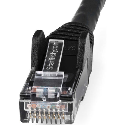 Câble Ethernet CAT6 StarTech.com de 9 m, LSZH (faible émission de fumée et zéro halogène), 10 GbE sans accroc, 100 W, PoE, UTP, RJ45, noir, ETL N6LPATCH30BK