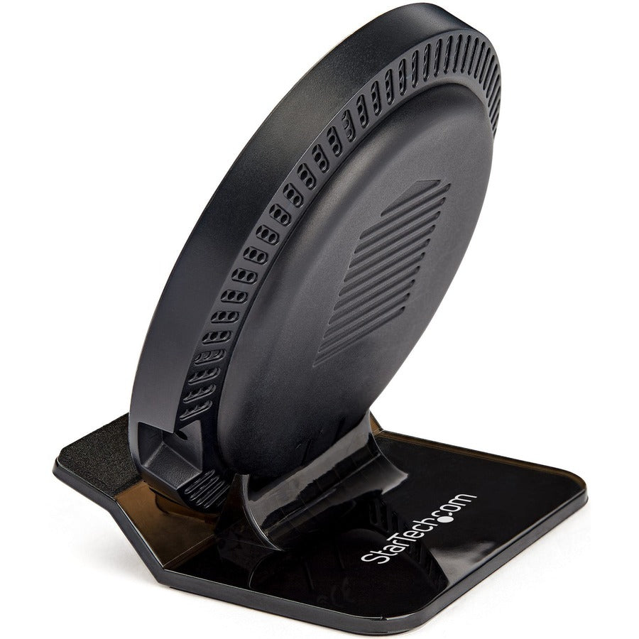 StarTech.com Support de charge sans fil Qi 15 W, support ou support de charge sans fil universel certifié Qi, pour iPhone/Samsung Galaxy/Google Pixel QWCHSTAND