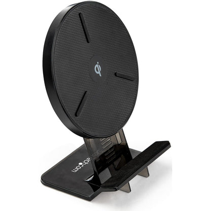 StarTech.com Support de charge sans fil Qi 15 W, support ou support de charge sans fil universel certifié Qi, pour iPhone/Samsung Galaxy/Google Pixel QWCHSTAND