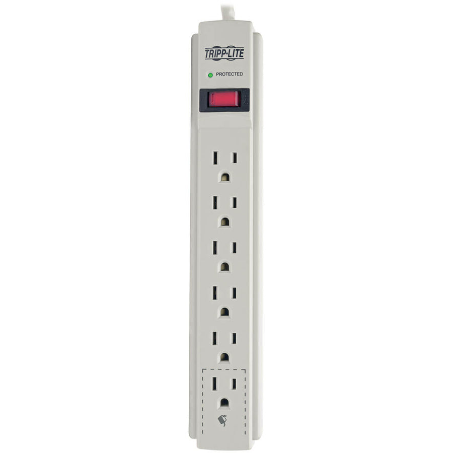 Tripp Lite 6 prises, cordon de 8 pieds, multiprise de 990 joules, prise plate - Protect It! Parasurtenseur TLP608