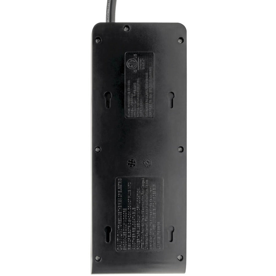 Multiprise avec parasurtenseur Tripp Lite 8 prises 4 ports USB Cordon de 1,8 m Noir - 8 x NEMA 5-15R, 4 x USB - 1875 VA - 1800 J - Entrée 120 V CA TLP864USBB