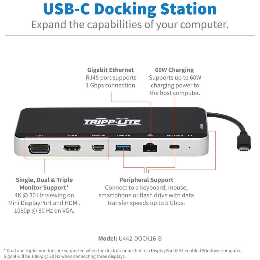 Station d'accueil Tripp Lite U442-DOCK16-B U442-DOCK16-B