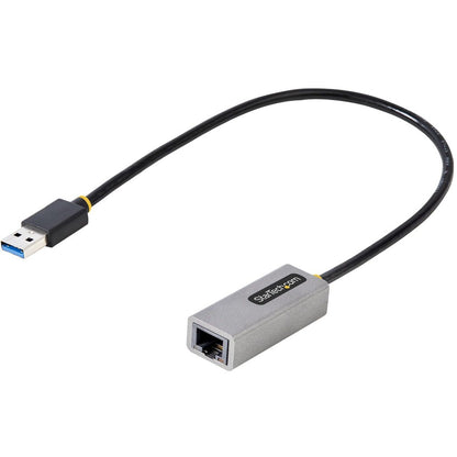 StarTech.com USB to Ethernet Adapter, USB 3.0 to 10/100/1000 Gigabit Ethernet LAN Adapter, 1ft/30cm Attached Cable, USB to RJ45 Adapter USB31000S2
