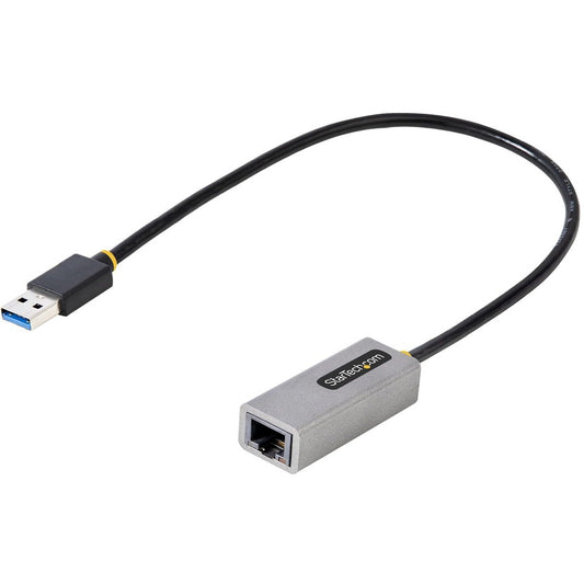 StarTech.com USB to Ethernet Adapter, USB 3.0 to 10/100/1000 Gigabit Ethernet LAN Adapter, 1ft/30cm Attached Cable, USB to RJ45 Adapter USB31000S2