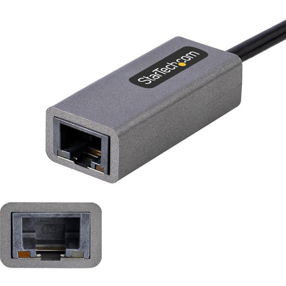 StarTech.com USB to Ethernet Adapter, USB 3.0 to 10/100/1000 Gigabit Ethernet LAN Adapter, 1ft/30cm Attached Cable, USB to RJ45 Adapter USB31000S2