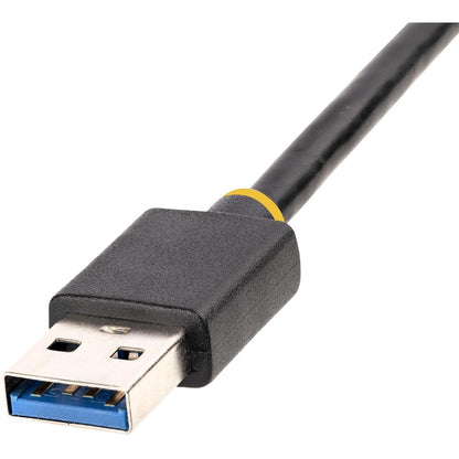 StarTech.com USB to Ethernet Adapter, USB 3.0 to 10/100/1000 Gigabit Ethernet LAN Adapter, 1ft/30cm Attached Cable, USB to RJ45 Adapter USB31000S2