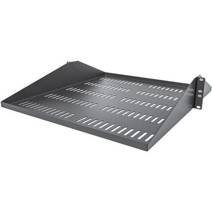StarTech.com Étagère pour rack de serveur ventilée 2U - Plateau de montage en rack cantilever fixe de 50,8 cm de profondeur pour données/audiovisuel/réseau de 48,3 cm avec écrous à cage SHELF-2U-20-CENTER-V
