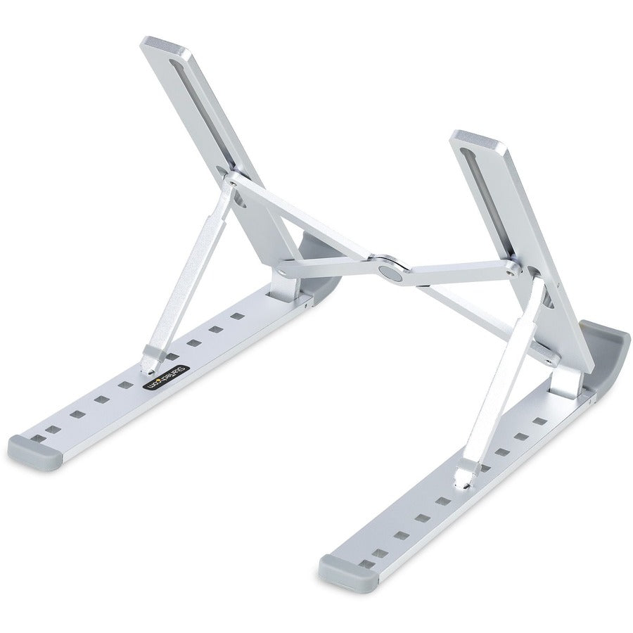 StarTech.com Support pliable pour ordinateur portable, support ergonomique pour ordinateur portable à hauteur réglable, support inclinable/surélevé/incliné pour ordinateur portable/tablette LAPTOP-RISER-BAR