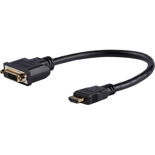 StarTech.com Câble adaptateur vidéo HDMI® vers DVI-D 20,3 cm - HDMI mâle vers DVI femelle HDDVIMF8IN