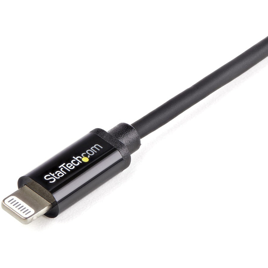 Câble USB vers connecteur Lightning à 8 broches Apple® de 2 m de long, noir, StarTech.com, pour iPhone/iPod/iPad USBLT2MB