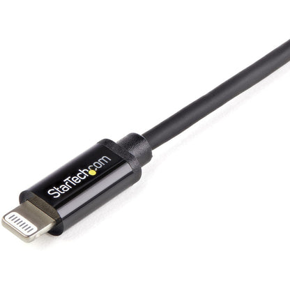 Câble USB vers connecteur Lightning à 8 broches Apple® de 2 m de long, noir, StarTech.com, pour iPhone/iPod/iPad USBLT2MB