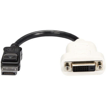 Adaptateur StarTech.com DisplayPort vers DVI, adaptateur DisplayPort vers DVI-D/convertisseur vidéo 1080p, moniteur DP 1.2 vers DVI, connecteur DP verrouillable DP2DVI