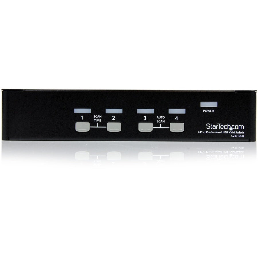 StarTech.com StarView SV431USB - Commutateur KVM - USB - 4 ports - 1 utilisateur local - USB - 1U SV431USB