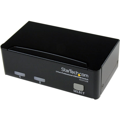 Kit de commutateur KVM USB professionnel à 2 ports StarTech.com avec câbles SV231USB