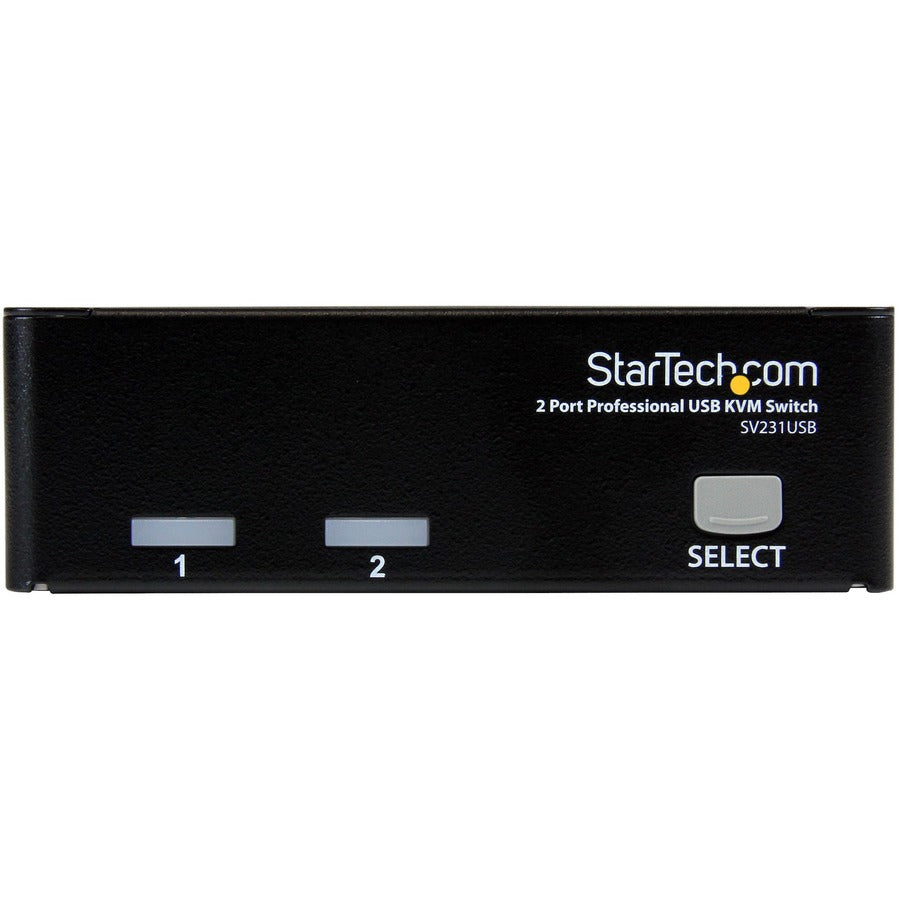 Kit de commutateur KVM USB professionnel à 2 ports StarTech.com avec câbles SV231USB