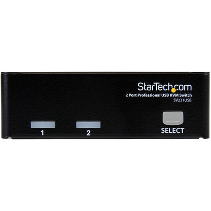 Kit de commutateur KVM USB professionnel à 2 ports StarTech.com avec câbles SV231USB