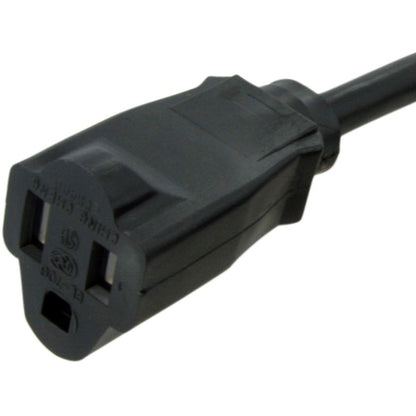 StarTech.com Rallonge d'alimentation 7,6 m (25 pi), NEMA5-15R vers NEMA5-15P, noir, 13 A, 125 V, 16 AWG, câble d'extension d'alimentation pour ordinateur PAC10125