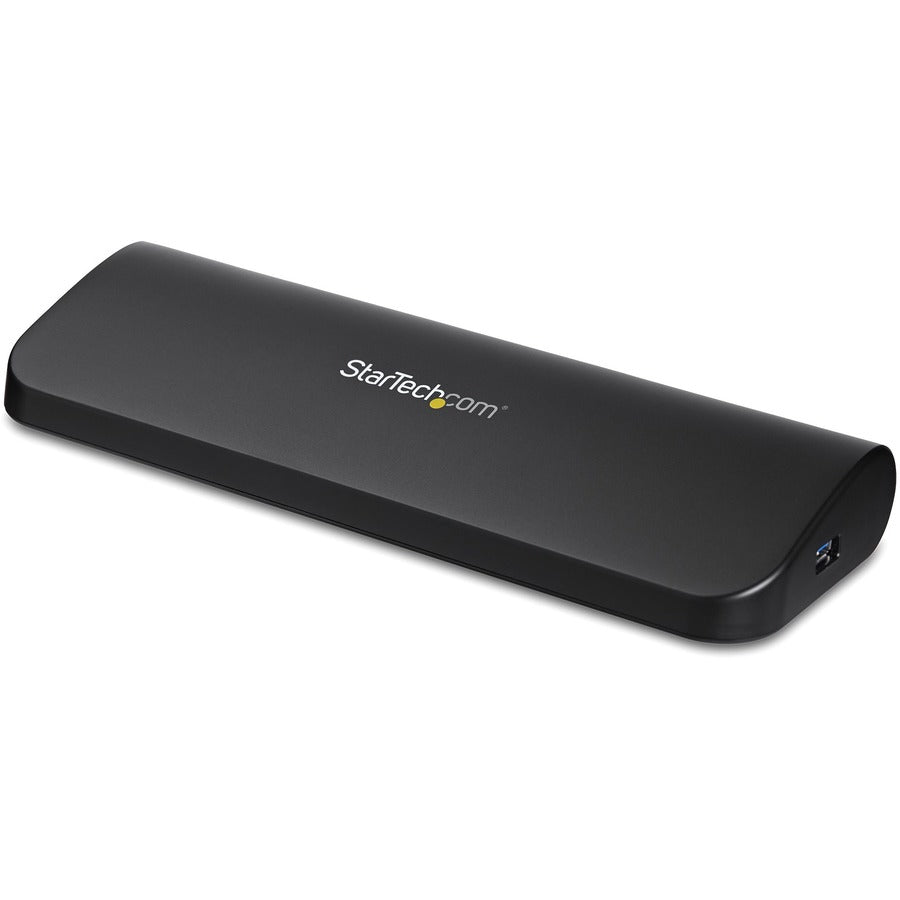 StarTech.com Station d'accueil pour ordinateur portable USB 3.0 à deux écrans, HDMI et DVI/VGA, 3 hubs USB-A, GbE, audio, station d'accueil USB-A universelle, Win/Mac, TAA USB3SDOCKHDV
