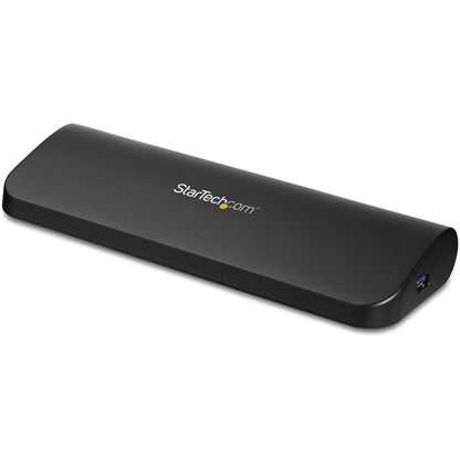 StarTech.com Station d'accueil pour ordinateur portable USB 3.0 à deux écrans, HDMI et DVI/VGA, 3 hubs USB-A, GbE, audio, station d'accueil USB-A universelle, Win/Mac, TAA USB3SDOCKHDV