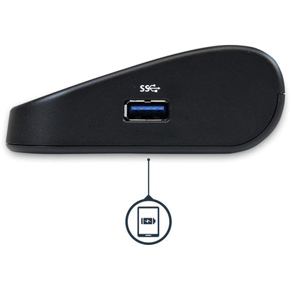 StarTech.com Station d'accueil pour ordinateur portable USB 3.0 à deux écrans, HDMI et DVI/VGA, 3 hubs USB-A, GbE, audio, station d'accueil USB-A universelle, Win/Mac, TAA USB3SDOCKHDV
