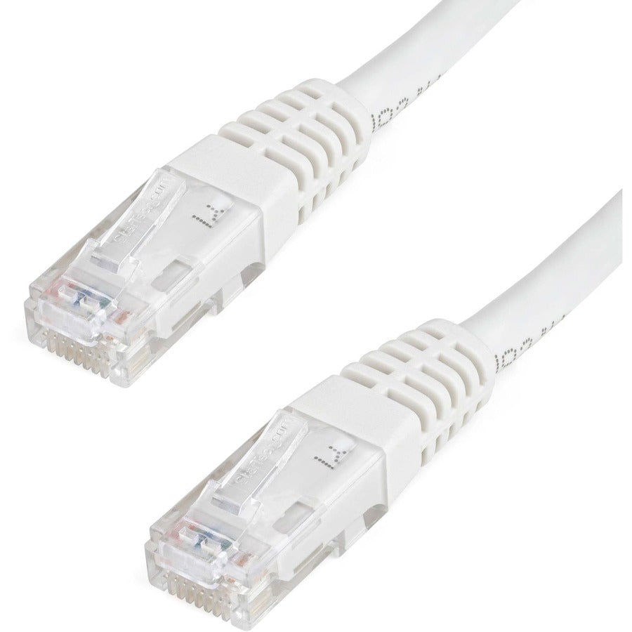Câble Ethernet CAT6 StarTech.com de 3 m - Gigabit moulé blanc - 100 W PoE UTP 650 MHz - Cordon de raccordement de catégorie 6 Câblage certifié UL/TIA C6PATCH10WH