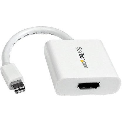 Adaptateur Mini DisplayPort vers HDMI StarTech.com, convertisseur vidéo Mini DP vers HDMI pour moniteur/écran, 1080p, adaptateur passif mDP 1.2 vers HDMI MDP2HDW