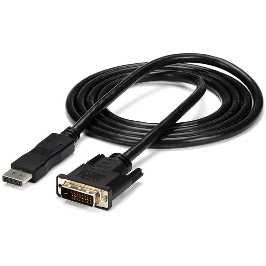 StarTech.com Câble DisplayPort vers DVI de 1,8 m (6 pi), câble adaptateur DisplayPort vers DVI, convertisseur DP vers DVI-D, remplacé par DP2DVI2MM6 DP2DVIMM6