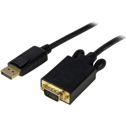 Câble adaptateur DisplayPort vers VGA StarTech.com de 3 m (10 pi), câble adaptateur DisplayPort vers VGA actif, vidéo 1080p, câble convertisseur de moniteur DP vers VGA DP2VGAMM10B