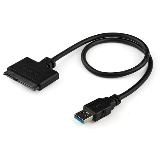 StarTech.com Câble SATA vers USB USB 3.0 UASP - Câble adaptateur USB pour disque dur SSD/HDD SATA 2,5" - Câble de transfert pour disque dur USB3S2SAT3CB