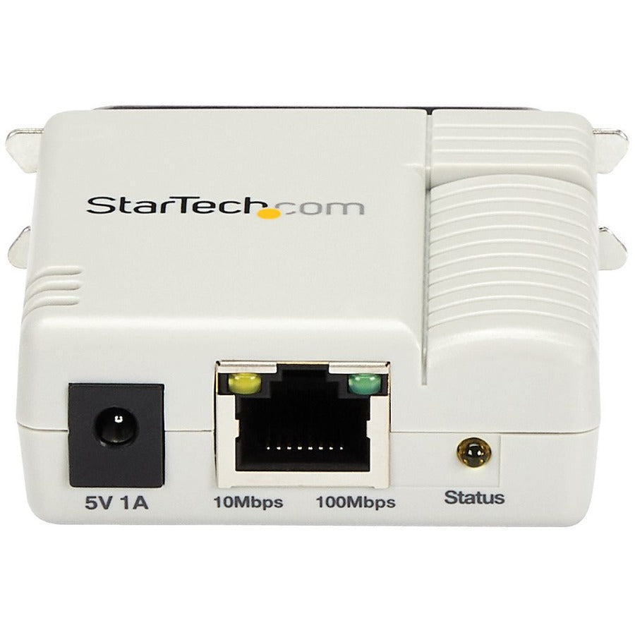 Serveur d'impression réseau parallèle Ethernet 10/100 Mbps à 1 port StarTech.com PM1115P2