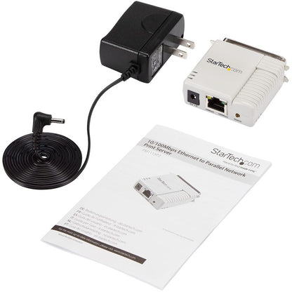 Serveur d'impression réseau parallèle Ethernet 10/100 Mbps à 1 port StarTech.com PM1115P2