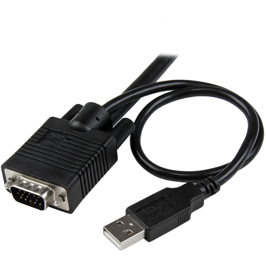 Câble USB VGA 2 ports StarTech.com pour commutateur KVM - Alimentation USB avec commutateur à distance SV211USB