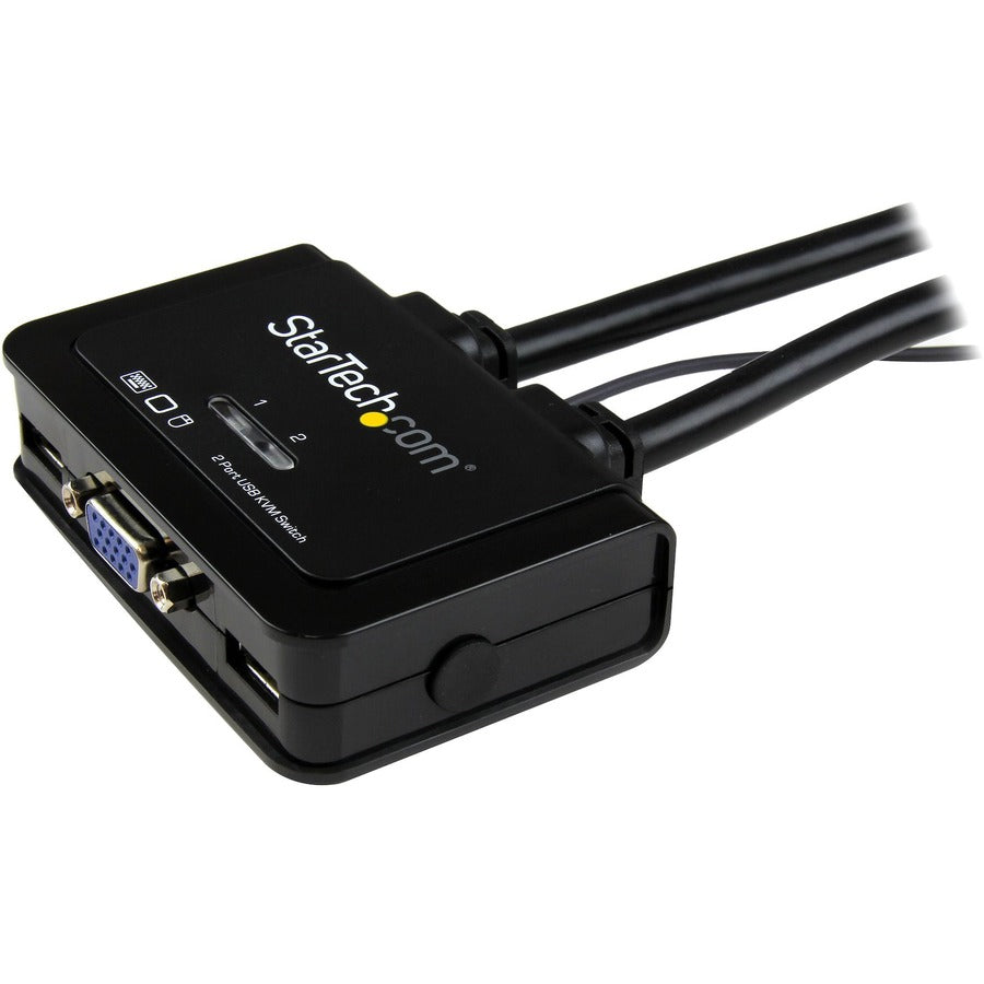 Câble USB VGA 2 ports StarTech.com pour commutateur KVM - Alimentation USB avec commutateur à distance SV211USB