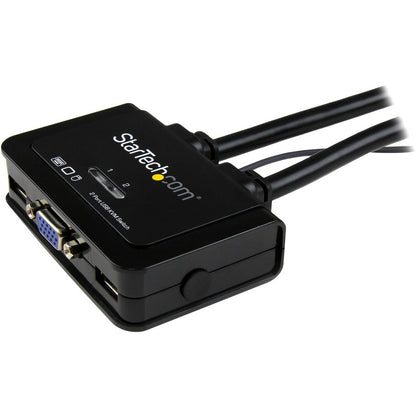 Câble USB VGA 2 ports StarTech.com pour commutateur KVM - Alimentation USB avec commutateur à distance SV211USB