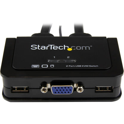 Câble USB VGA 2 ports StarTech.com pour commutateur KVM - Alimentation USB avec commutateur à distance SV211USB