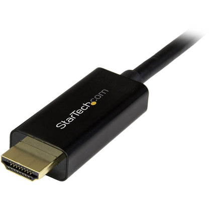 StarTech.com Câble DisplayPort vers HDMI de 5 m, vidéo 4K 30 Hz, convertisseur de câble adaptateur DP 1.2 vers HDMI pour moniteur/écran HDMI, passif DP2HDMM5MB