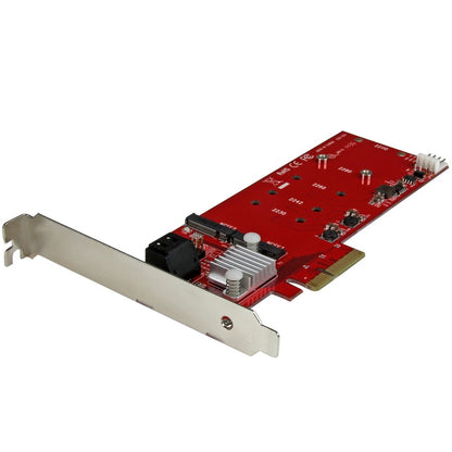 StarTech.com Carte contrôleur RAID SSD 2x M.2 NGFF plus 2x ports SATA III - PCIe - Carte RAID PCI Express M.2 à deux emplacements plus deux ports SATA PEXM2SAT3422