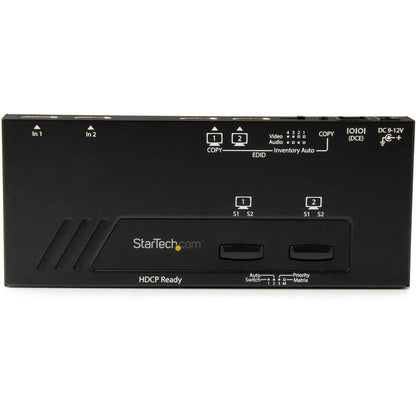 StarTech.com Commutateur matriciel HDMI 2x2 - 4K avec commutation rapide, détection automatique et contrôle série VS222HD4K