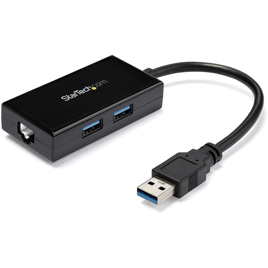 Adaptateur réseau USB 3.0 vers Gigabit StarTech.com avec hub USB 2 ports intégré - Prise en charge native des pilotes (Windows, Mac et Chrome OS) USB31000S2H