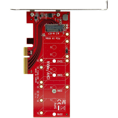 Adaptateur M.2 StarTech.com - x4 PCIe 3.0 NVMe - Profil bas et profil complet - Adaptateur SSD PCIE M.2 - SSD M2 - SSD PCI Express PEX4M2E1