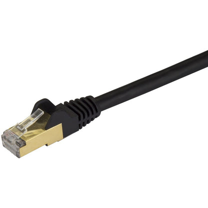Câble Ethernet CAT6A StarTech.com de 3 m - Cordon de raccordement RJ45 blindé anti-accroc 10 Gigabit catégorie 6A 100 W POE - 10 GbE noir certifié UL/TIA C6ASPAT10BK